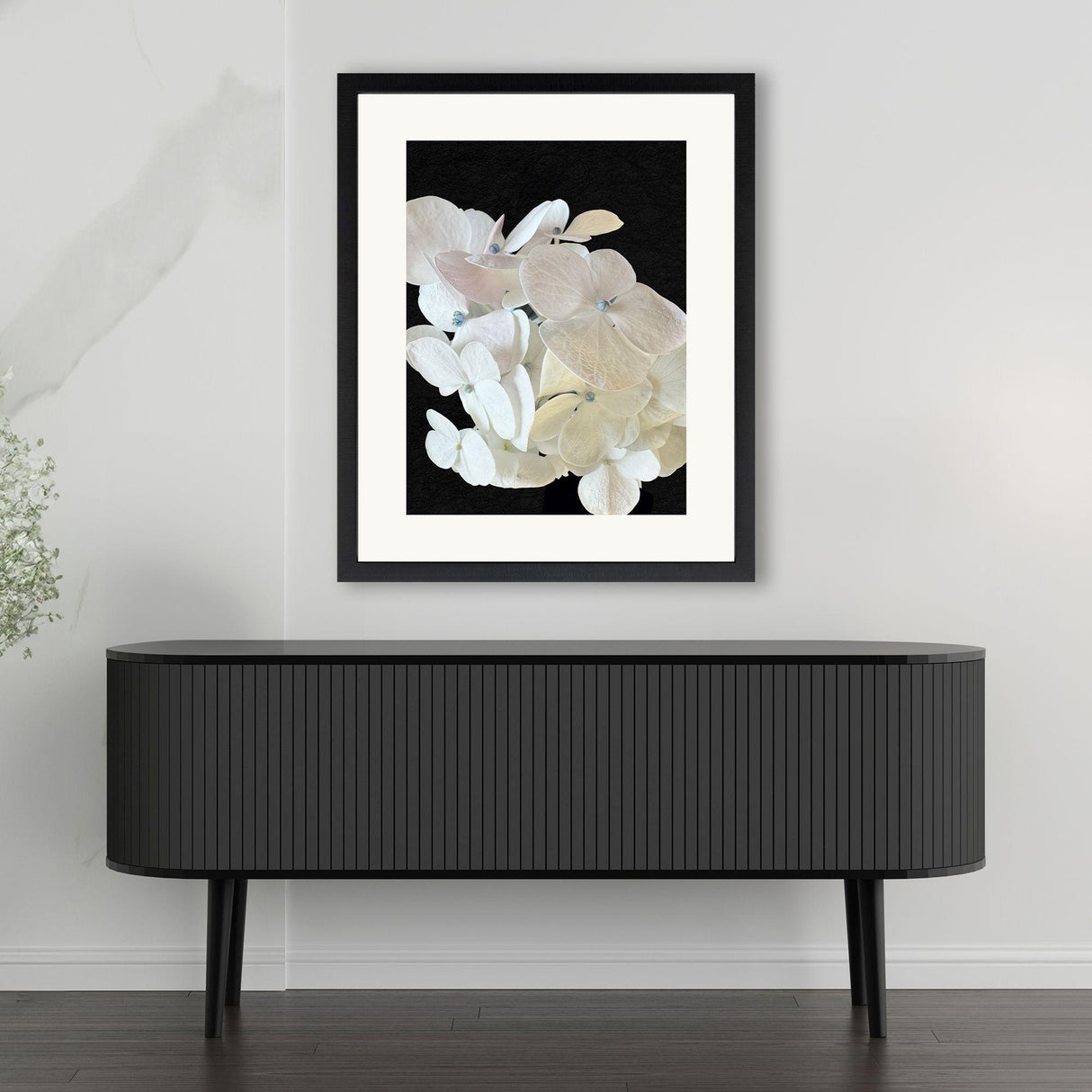 Paragon Modern Hydrangea I White 43 X 35 X 2 Wall Art