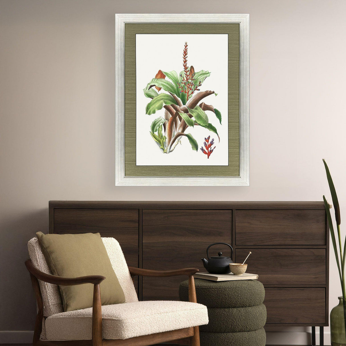 Paragon Cactus Floral Red 47 X 35 X 2 Wall Art