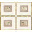 Paragon Palm Postale S/4 Beige 18 X 20 X 2 Wall Art
