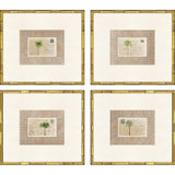 Paragon Palm Postale S/4 Beige 18 X 20 X 2 Wall Art