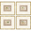 Paragon Palm Postale S/4 Beige 18 X 20 X 2 Wall Art