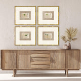 Paragon Palm Postale S/4 Beige 18 X 20 X 2 Wall Art