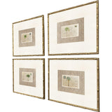Paragon Palm Postale S/4 Beige 18 X 20 X 2 Wall Art