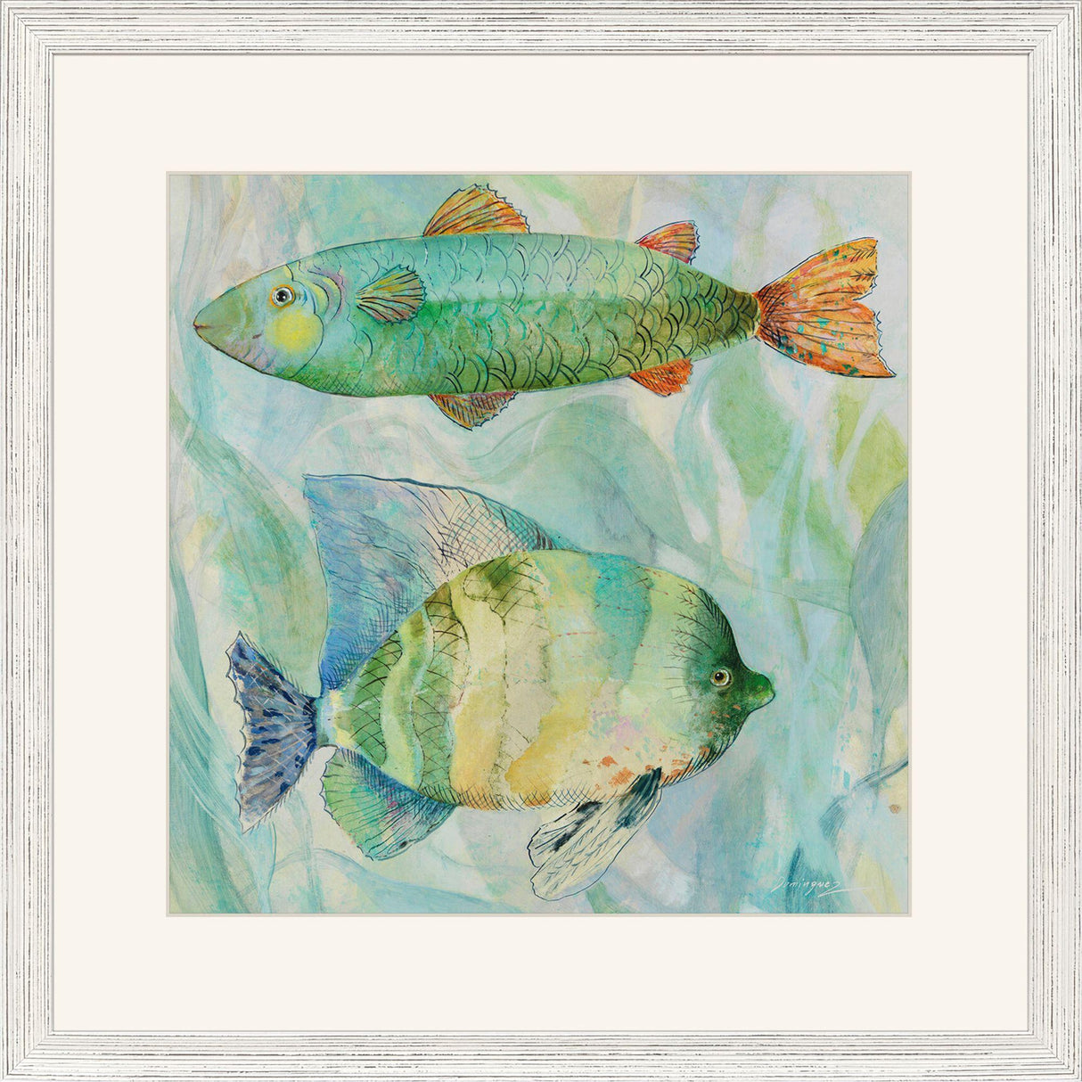 Paragon Swim I Blue 35 X 35 X 1 Wall Art