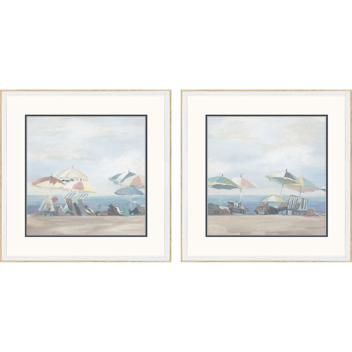 Paragon Day in the Sun S/2 Blue 25 X 25 X 2 Wall Art