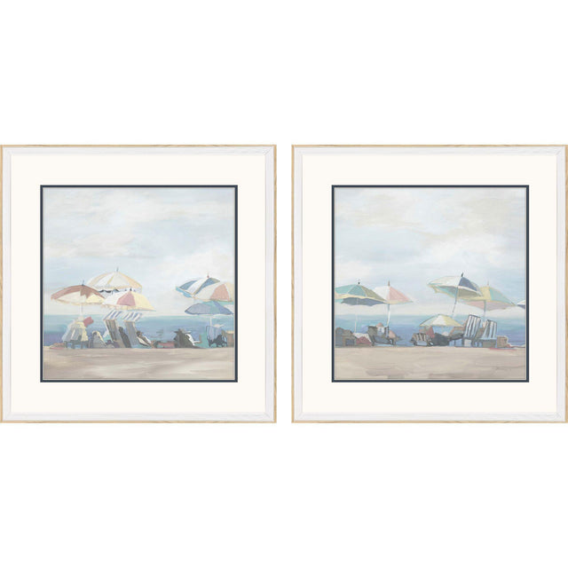 Paragon Day in the Sun S/2 Blue 25 X 25 X 2 Wall Art