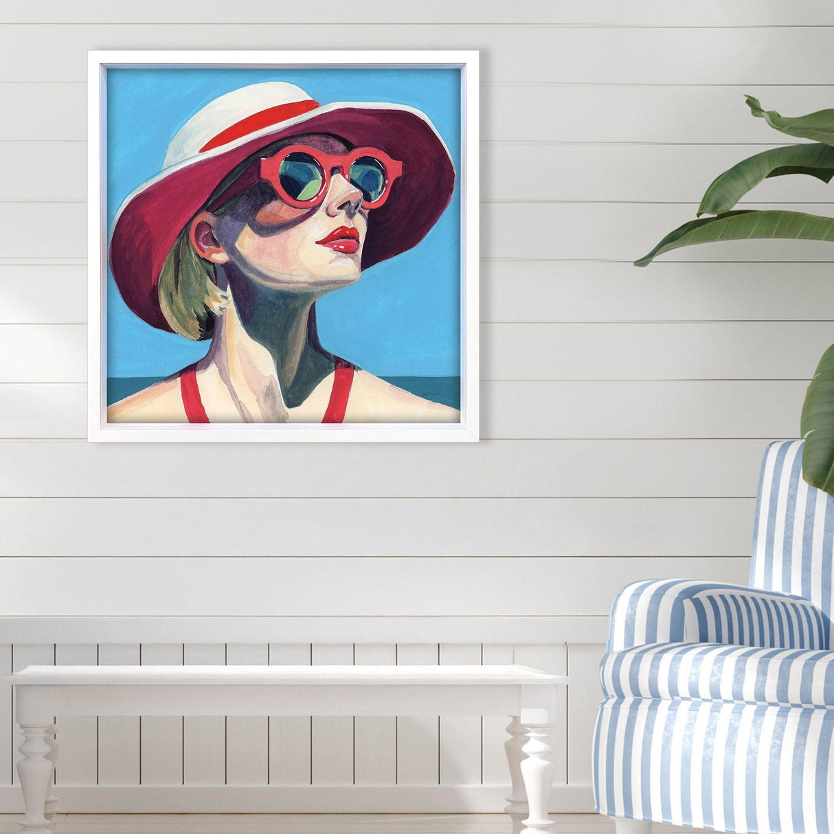 Paragon Vacation in Style Red 34 X 34 X 3 Wall Art