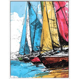 Paragon Yacht Racing Sport Multi 50 X 38 X 2 Wall Art