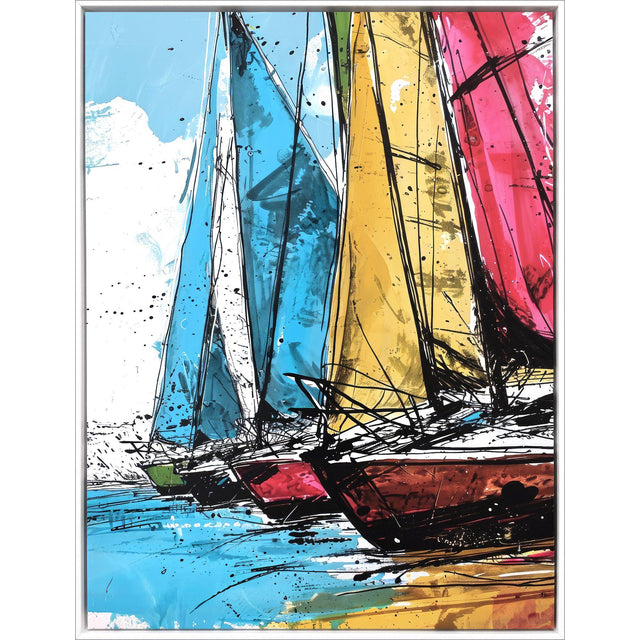 Paragon Yacht Racing Sport Multi 50 X 38 X 2 Wall Art