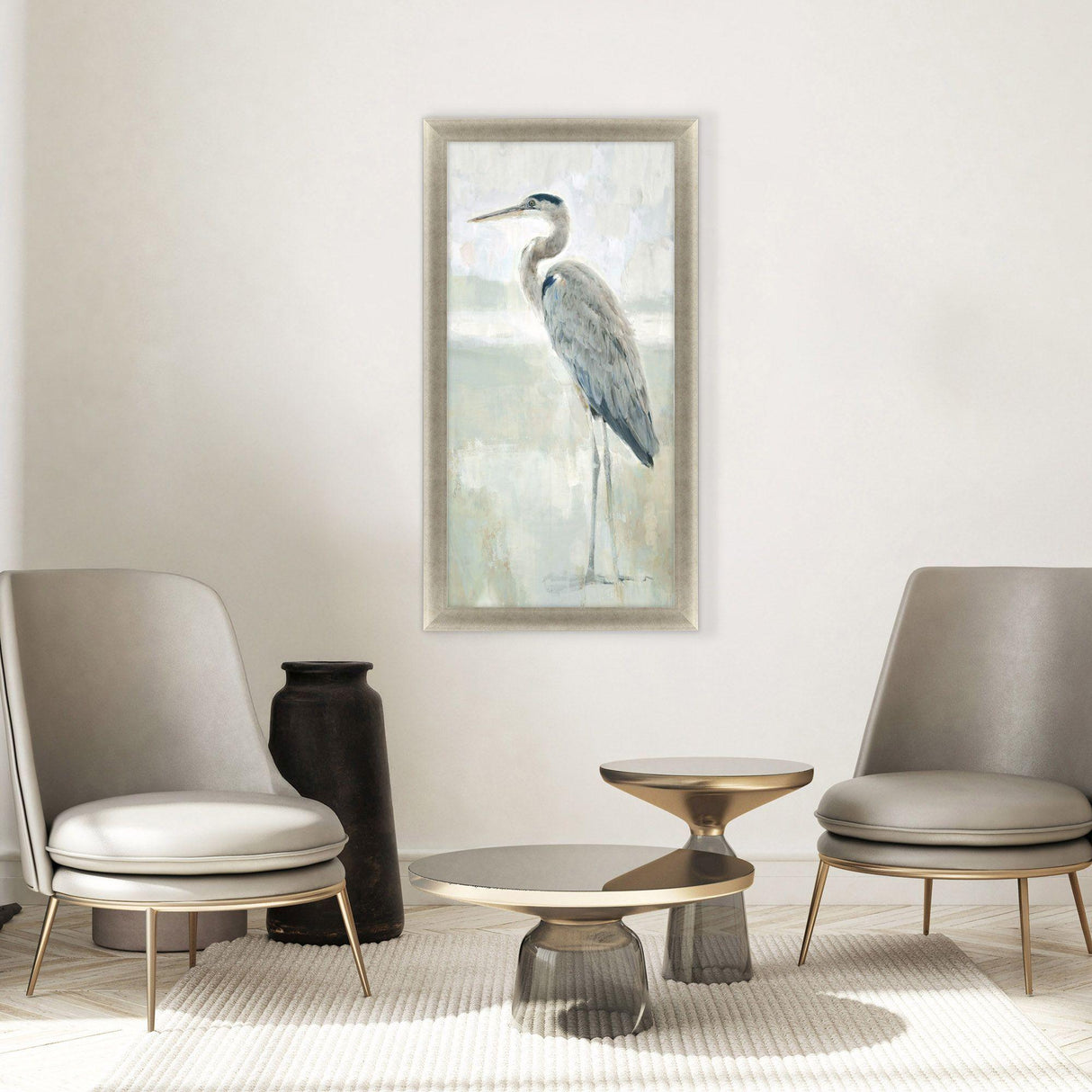 Paragon Majestic Blue Heron II Neutral 61 X 33 X 2 Wall Art