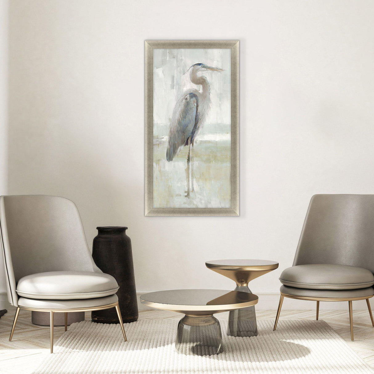 Paragon Majestic Blue Heron I Neutral 61 X 33 X 2 Wall Art
