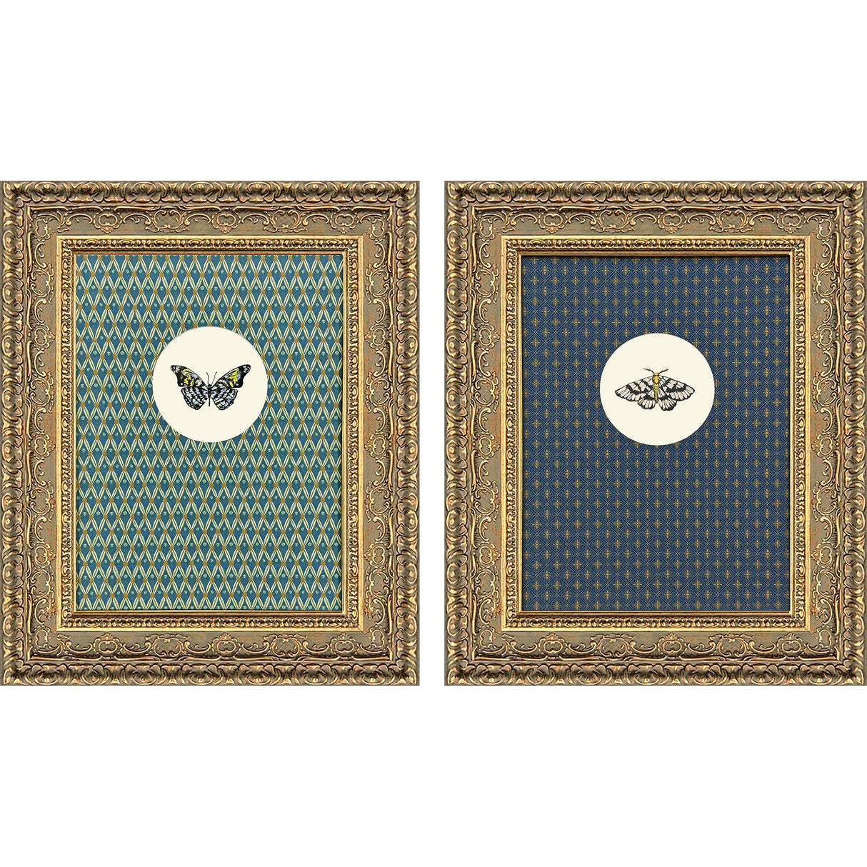 Paragon Aflutter I S/2 Blue 24 X 20 X 3 Wall Art