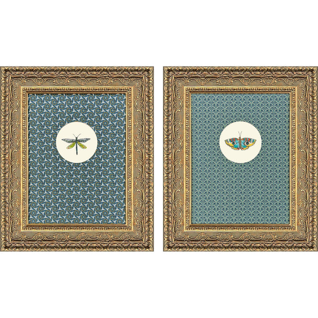 Paragon Aflutter II S/2 Blue 24 X 20 X 3 Wall Art