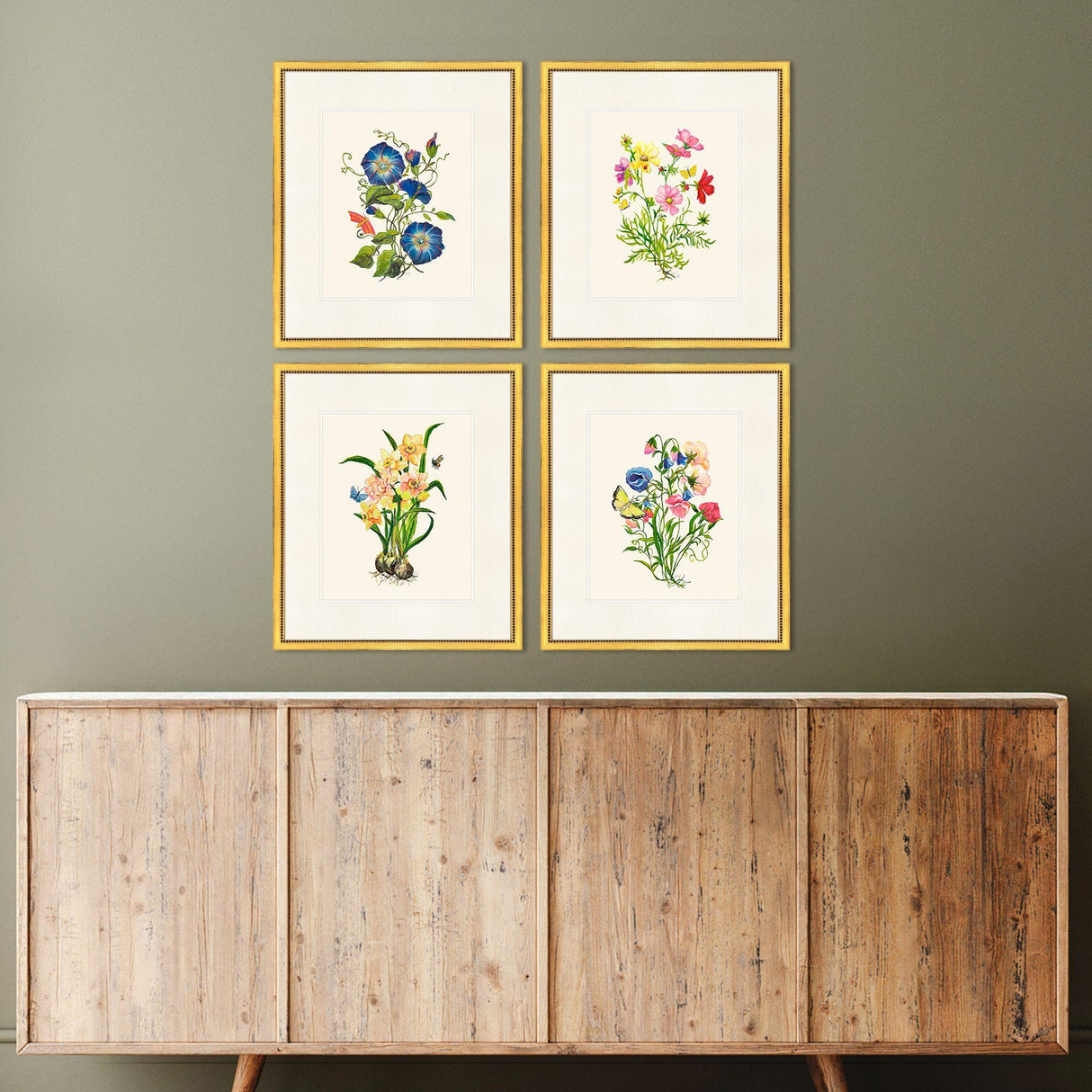 Paragon Delicate Medley II S/4 Multi 20 X 17 X 1 Wall Art