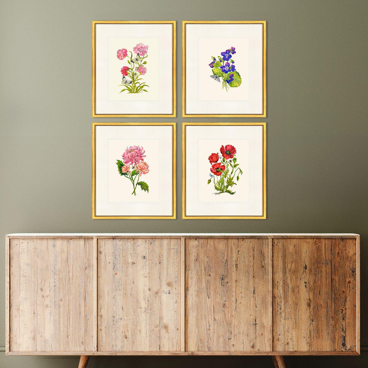 Paragon Delicate Medley III S/4 Multi 20 X 17 X 1 Wall Art