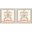 Paragon Coral Elegance I S/2 Red 16 X 16 X 2 Wall Art