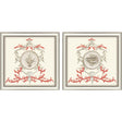 Paragon Coral Elegance II S/2 Red 16 X 16 X 2 Wall Art