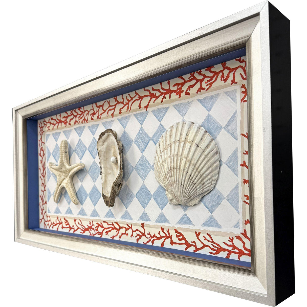 Paragon Sea Celebration Blue 14 X 28 X 3 Wall Art