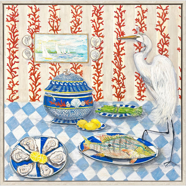 Paragon Tavola da Pranzo Blue 37 X 37 X 3 Wall Art