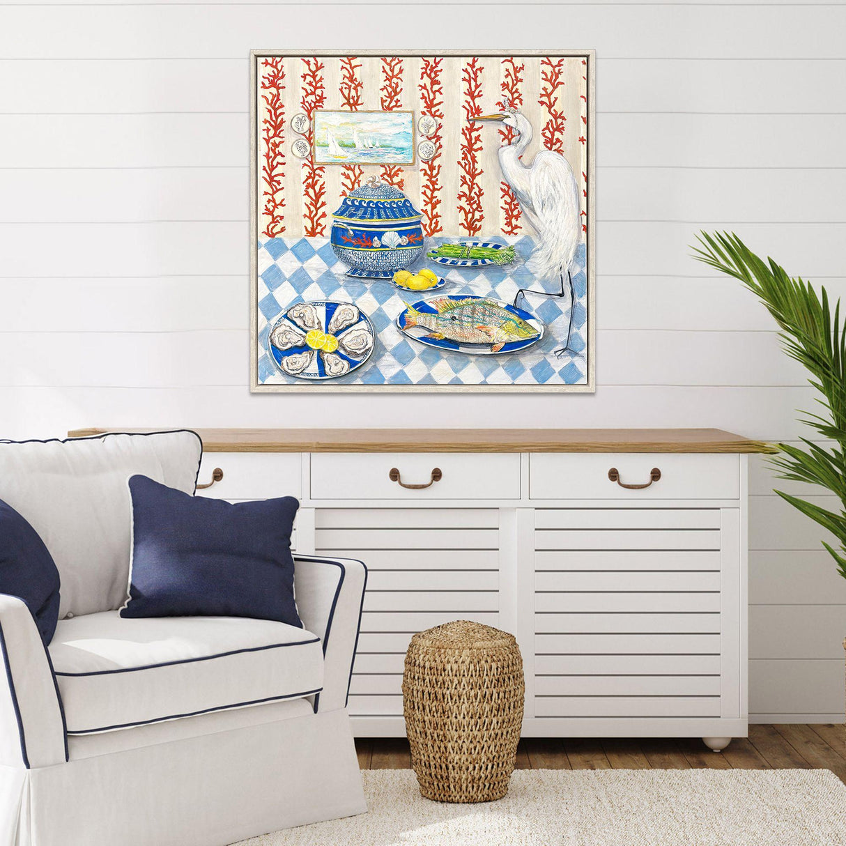 Paragon Tavola da Pranzo Blue 37 X 37 X 3 Wall Art