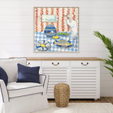 Paragon Tavola da Pranzo Blue 37 X 37 X 3 Wall Art