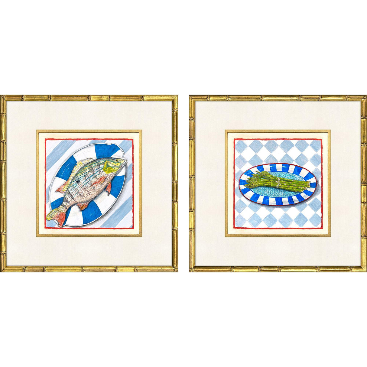 Paragon Cena Italiana II S/2 Blue 21 X 21 X 2 Wall Art