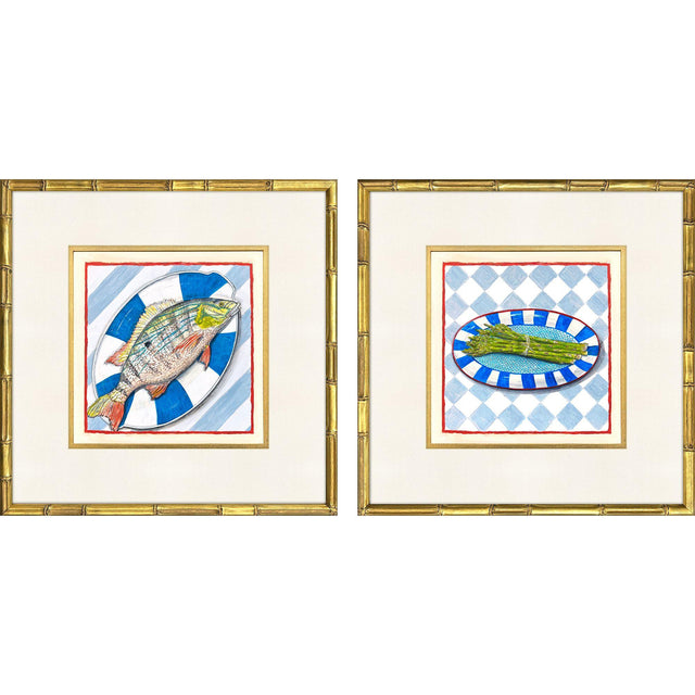 Paragon Cena Italiana II S/2 Blue 21 X 21 X 2 Wall Art