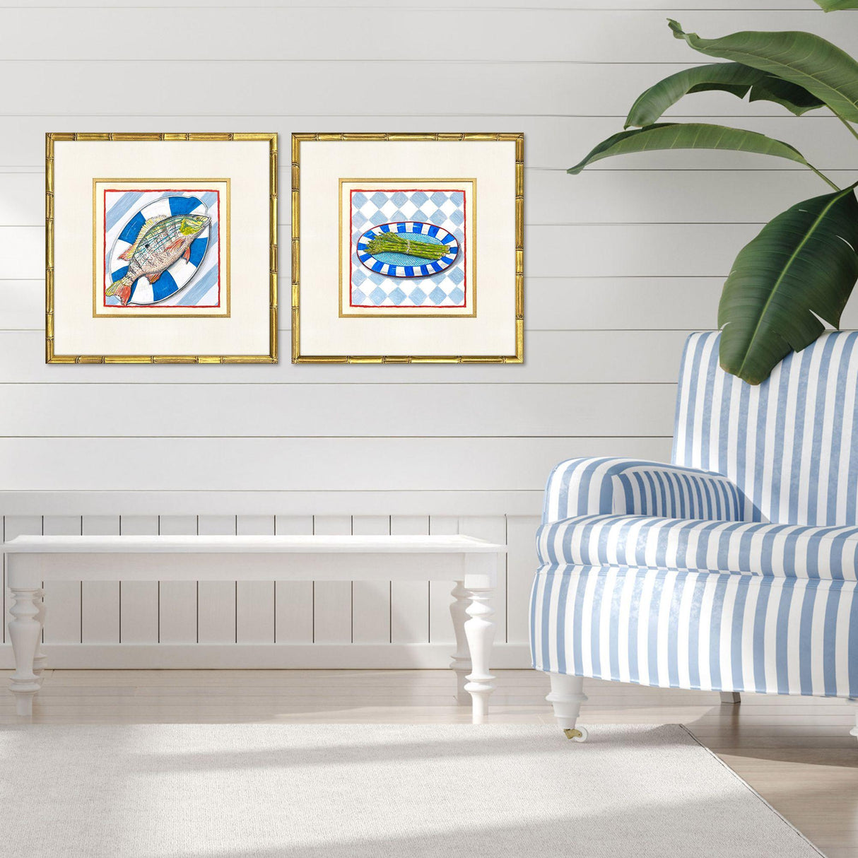 Paragon Cena Italiana II S/2 Blue 21 X 21 X 2 Wall Art