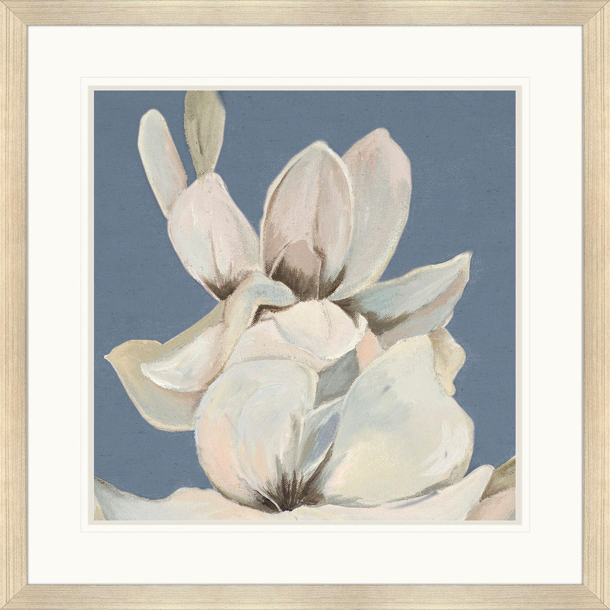 Paragon Magnolia on Blue I Blue 42 X 42 X 2 Wall Art