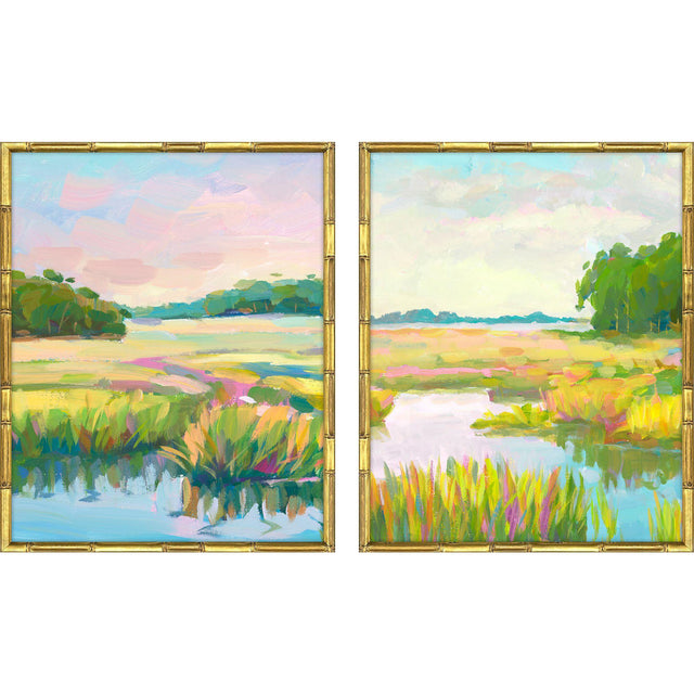 Paragon Lowland Impressions S/2 Blue 21 X 17 X 2 Wall Art