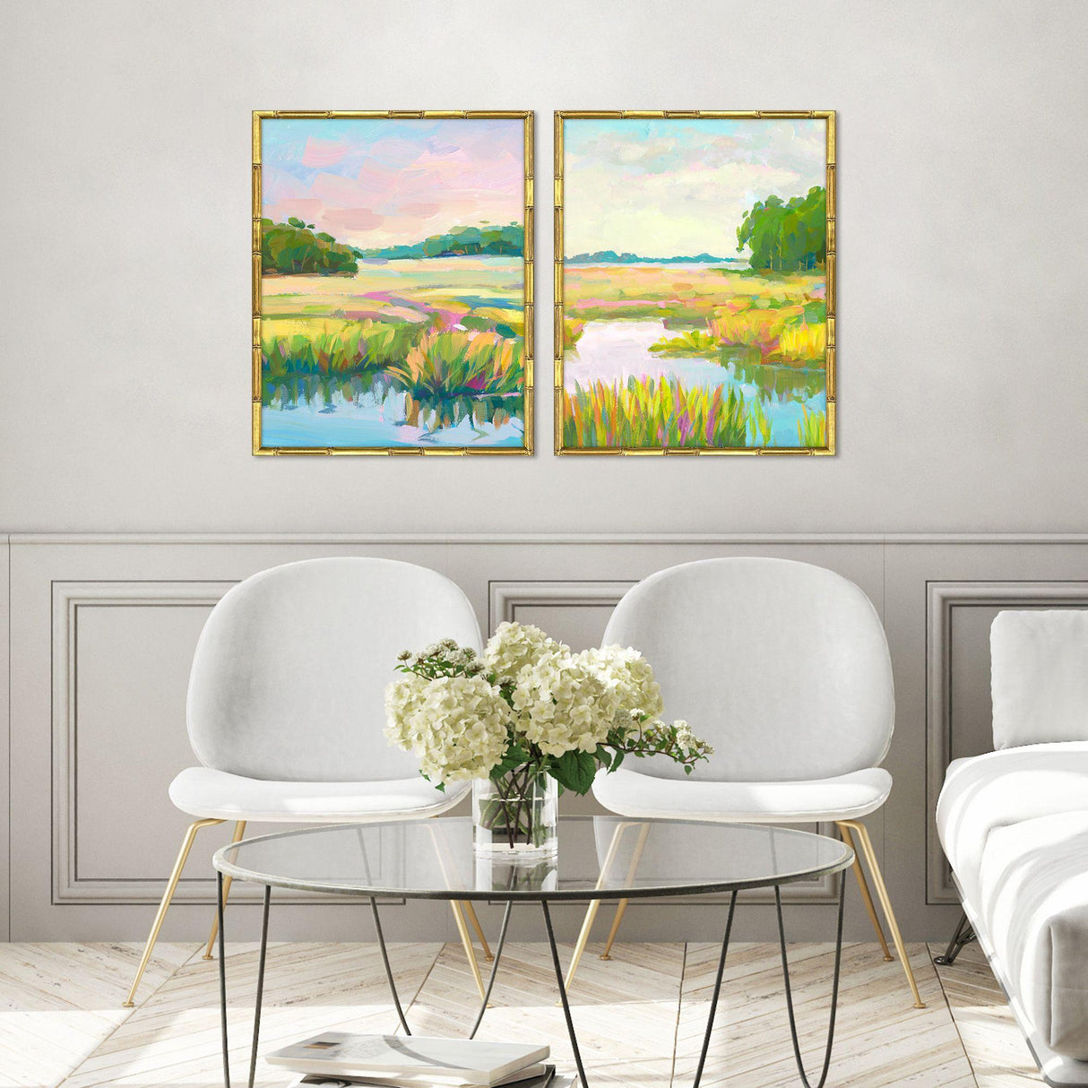 Paragon Lowland Impressions S/2 Blue 21 X 17 X 2 Wall Art