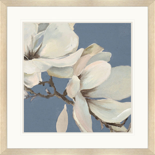 Paragon Magnolia on Blue II Blue 42 X 42 X 2 Wall Art