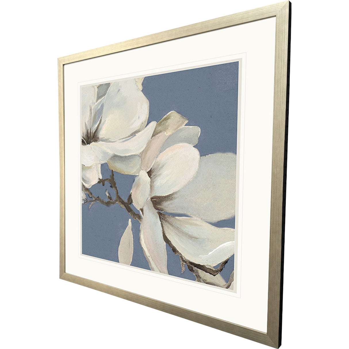 Paragon Magnolia on Blue II Blue 42 X 42 X 2 Wall Art