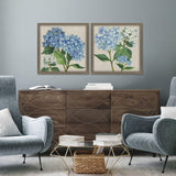 Paragon Hydrangea Study S/2 Blue 22 X 22 X 2 Wall Art