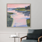 Paragon Little Harbor View Pink 38 X 38 X 3 Wall Art