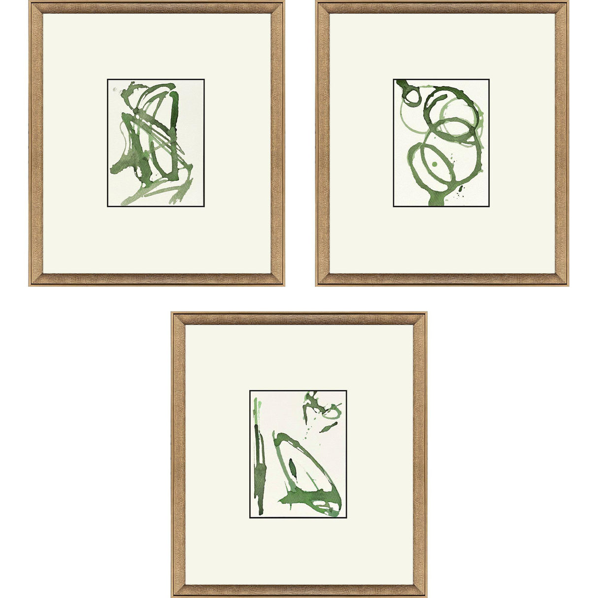 Paragon Chaos II S/3 Green 18 X 16 X 2 Wall Art