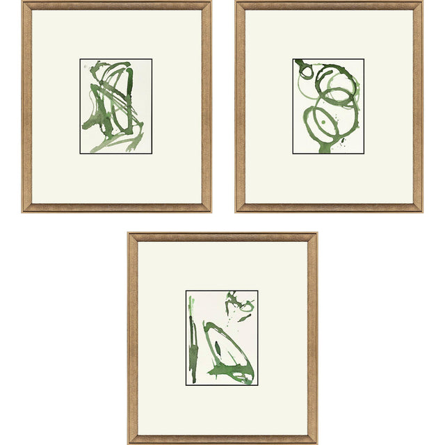 Paragon Chaos II S/3 Green 18 X 16 X 2 Wall Art