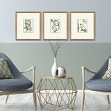 Paragon Chaos II S/3 Green 18 X 16 X 2 Wall Art