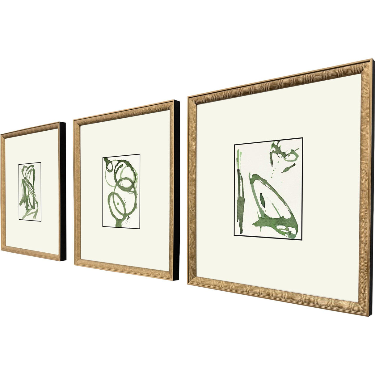 Paragon Chaos II S/3 Green 18 X 16 X 2 Wall Art