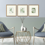 Paragon Chaos I S/3 Green 18 X 16 X 2 Wall Art