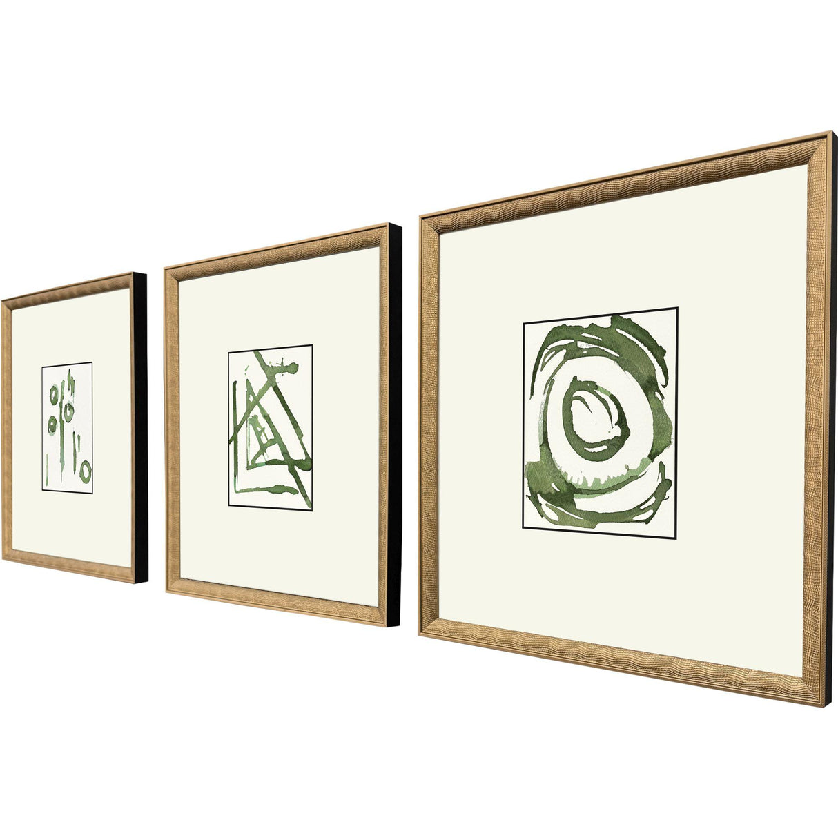 Paragon Chaos I S/3 Green 18 X 16 X 2 Wall Art