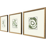 Paragon Chaos I S/3 Green 18 X 16 X 2 Wall Art