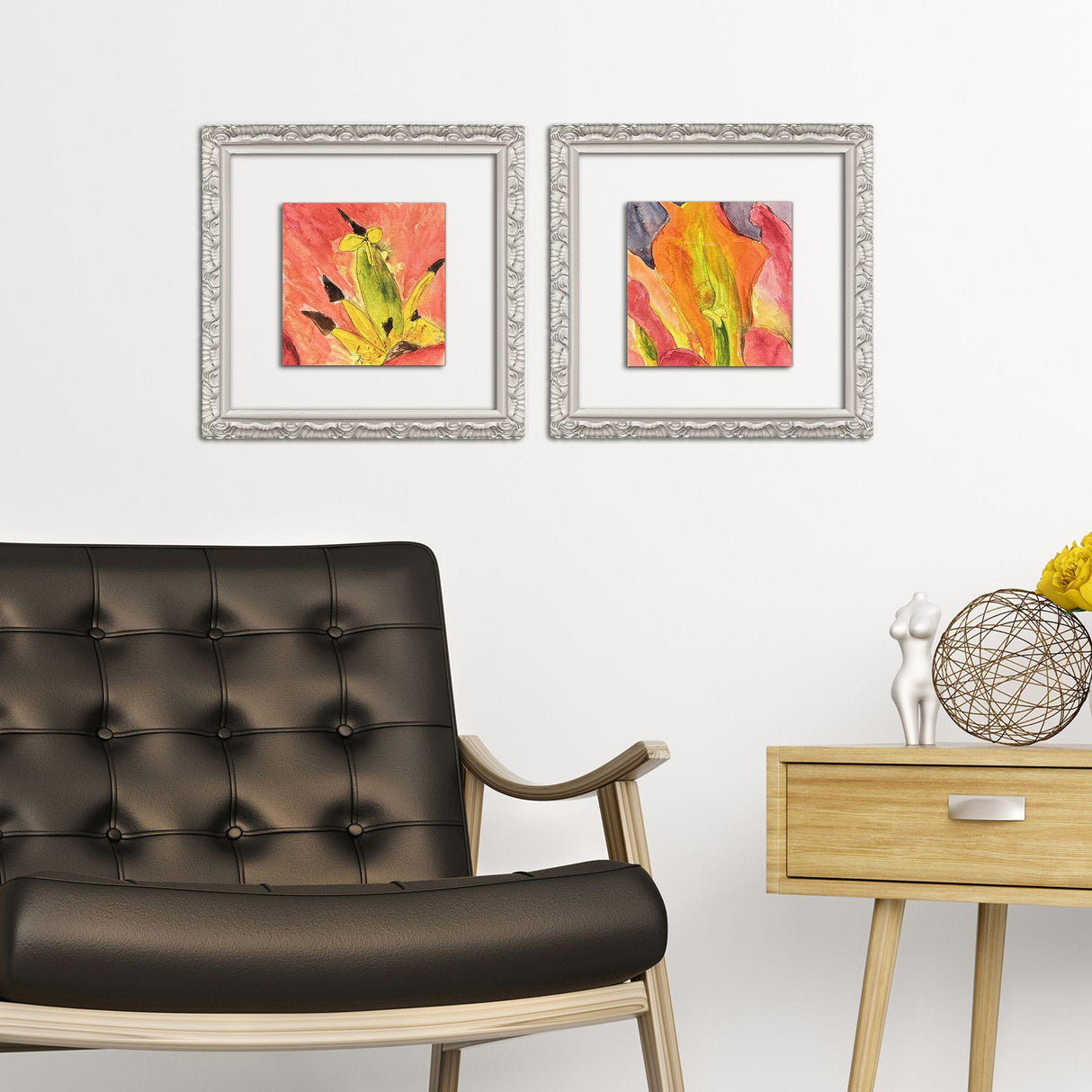 Paragon Colorful Lily I S/2 Pink 12 X 12 X 1 Wall Art