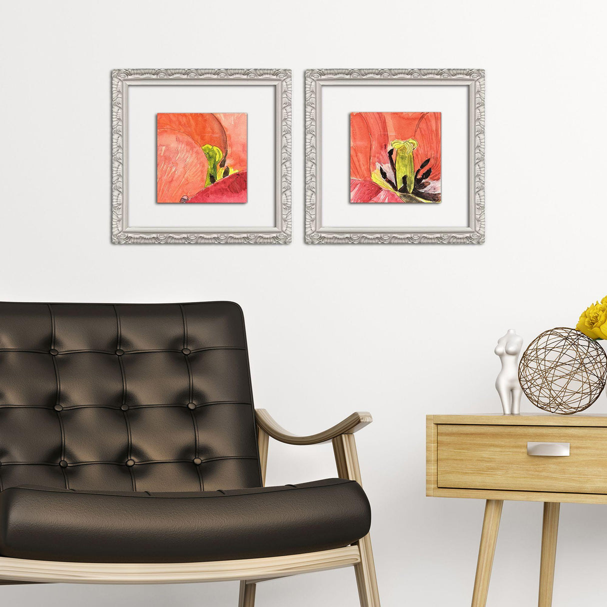 Paragon Colorful Lily II S/2 Pink 12 X 12 X 1 Wall Art