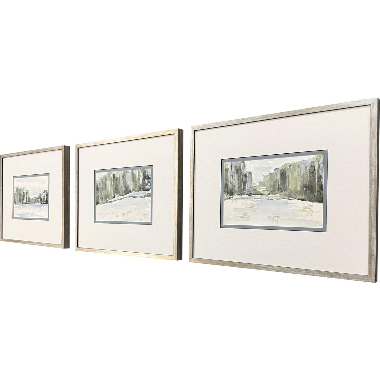 Paragon Distant Landscape I S/3 Green 17 X 21 X 2 Wall Art
