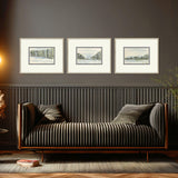 Paragon Distant Landscape II S/3 Green 17 X 21 X 2 Wall Art