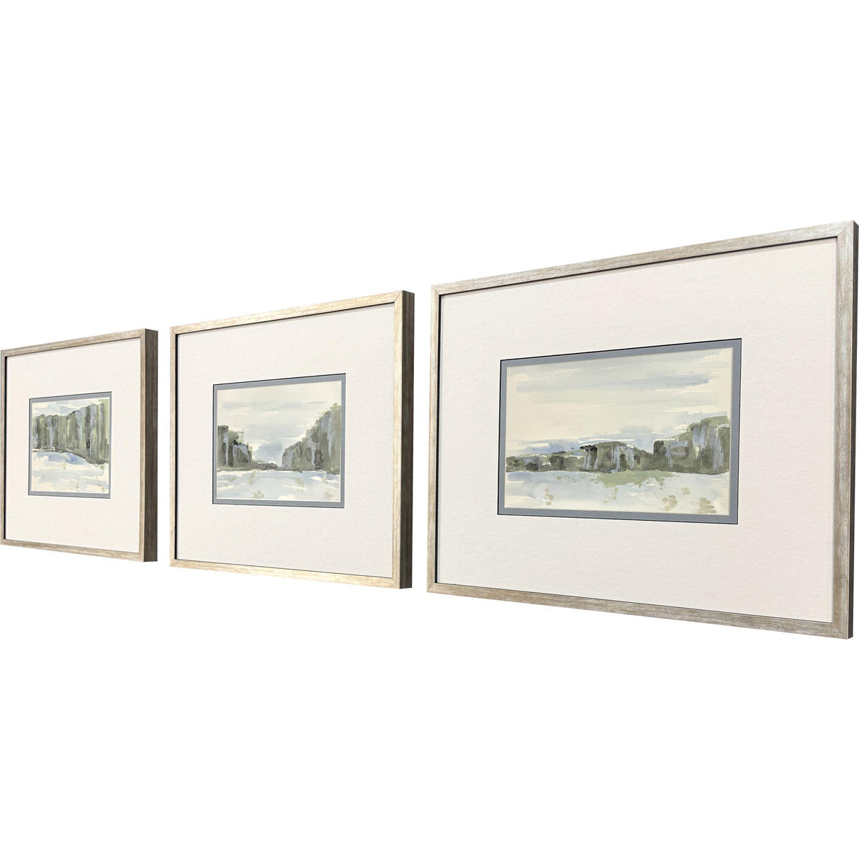 Paragon Distant Landscape II S/3 Green 17 X 21 X 2 Wall Art