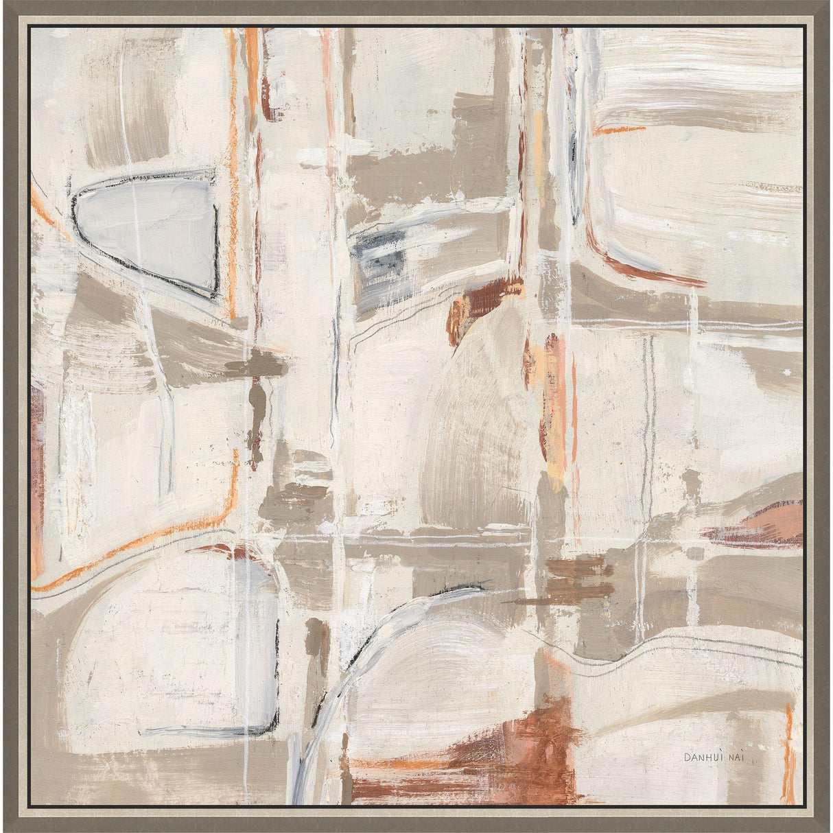 Paragon Neutral Nirvana Gray 43 X 43 X 3 Wall Art