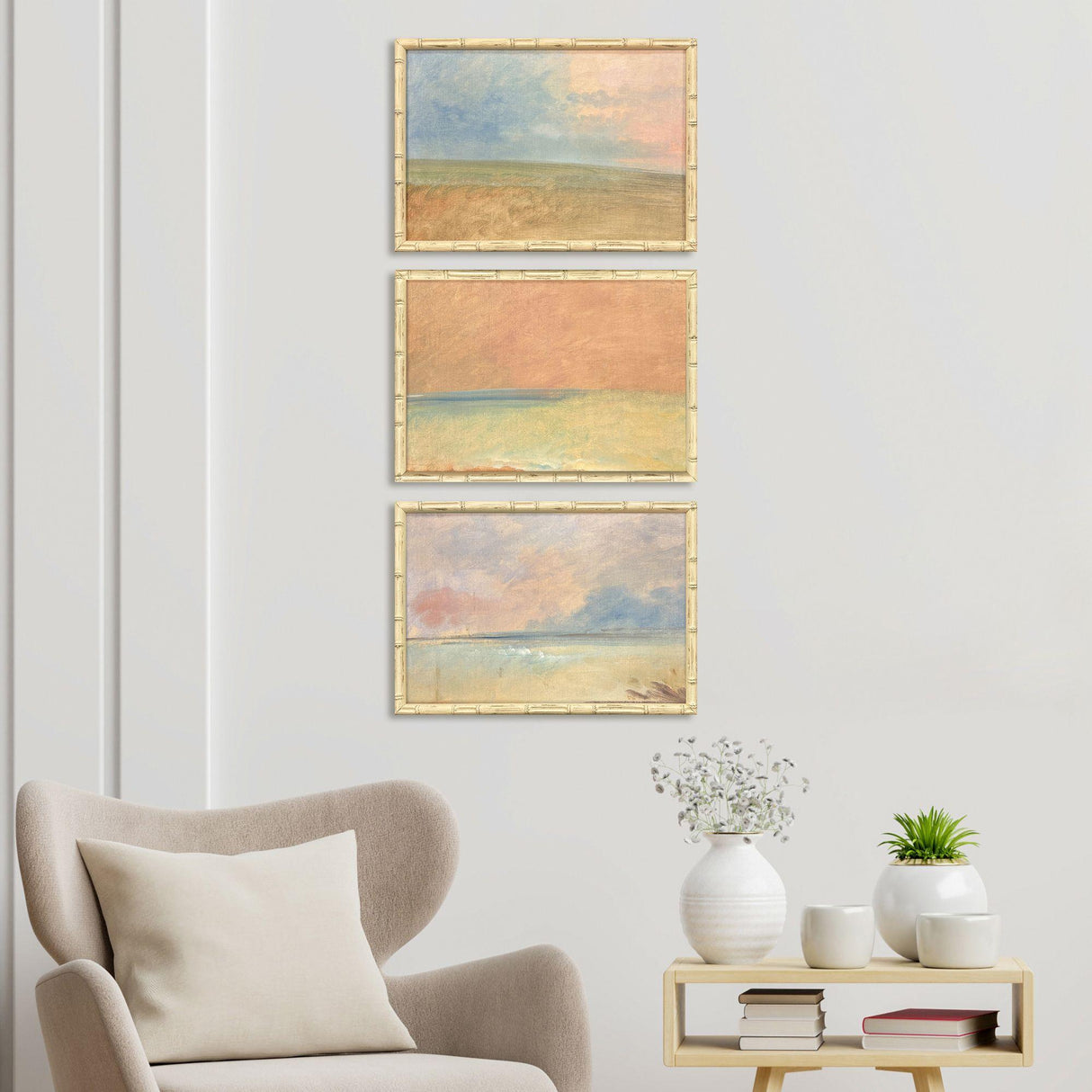 Paragon Serene Horizon I S/3 Blue 13 X 19 X 2 Wall Art