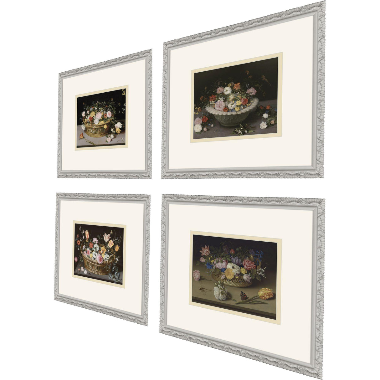 Paragon Still Life Flowers S/4 Multi 16 X 18 X 1 Wall Art